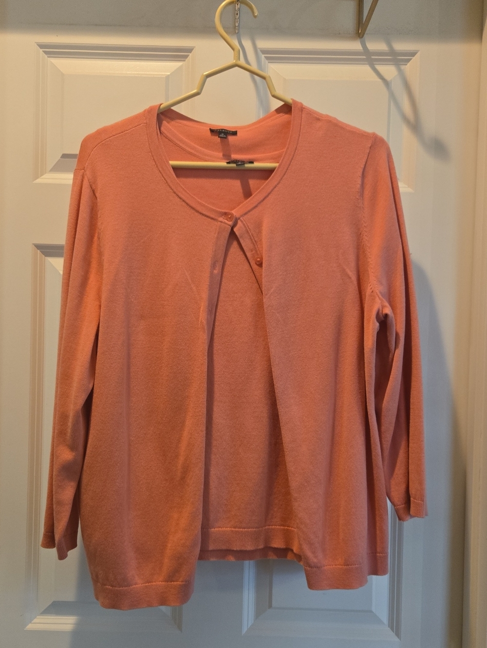 Talbots Coral Button-Front Women's Cardigan